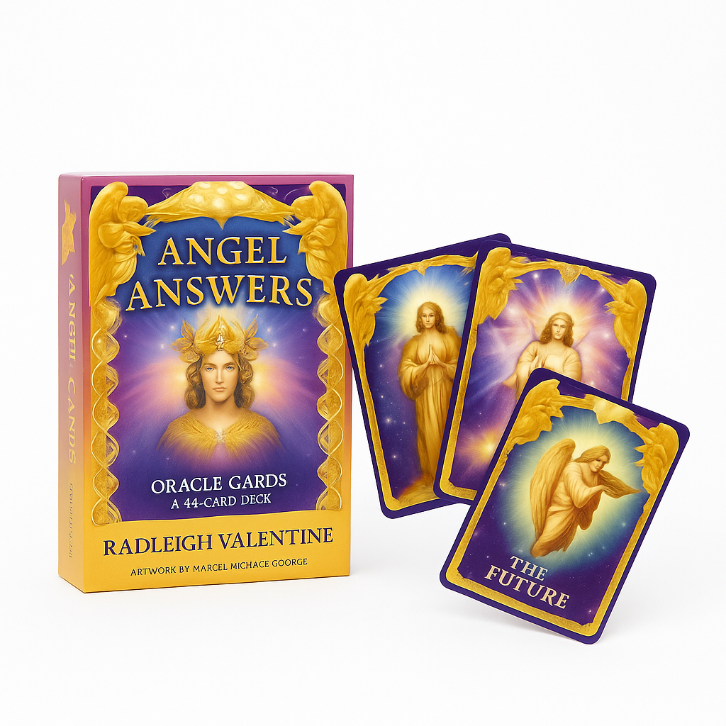 Angel Answers Oracle Cards - Clean White Background