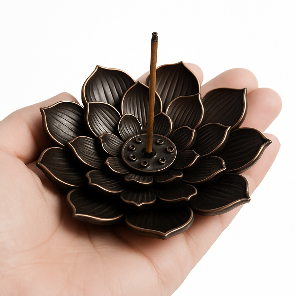 Rökelsehållare med vit bakgrund