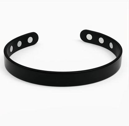 Magnetic Copper Bangle Bracelet/Black