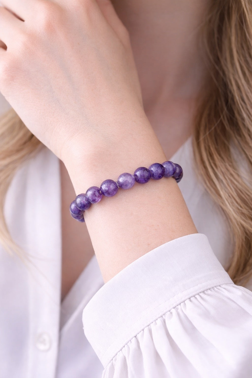 Ametist Armband - Handgjort i Sverige