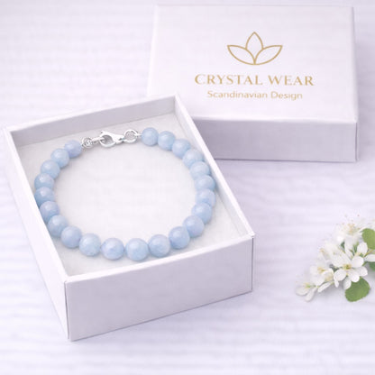 Akvamarin Armband - Handgjort i Sverige