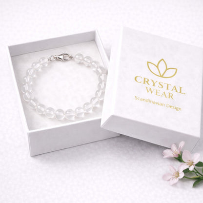 Bergskristall Armband - Handgjort i Sverige
