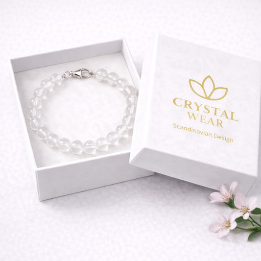 Bergskristall Armband - Handgjort i Sverige