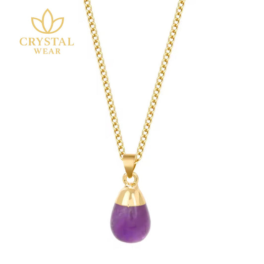 Minimalist Amethyst Pendant Necklace