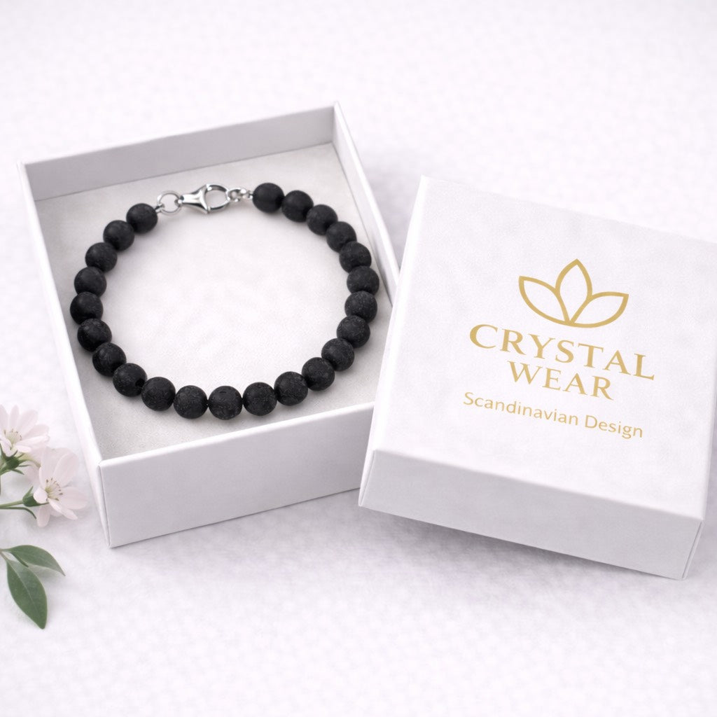 Lava sten Armband - Handgjort i Sverige