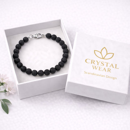 Lava sten Armband - Handgjort i Sverige