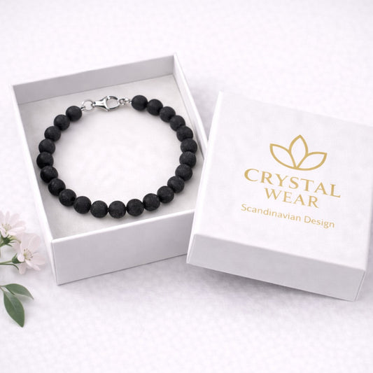 Lava sten Armband - Handgjort i Sverige