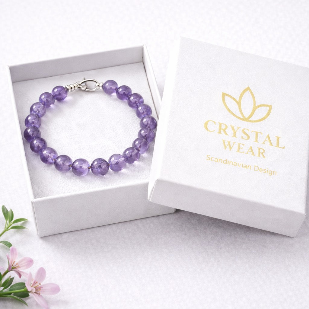 Ametist Armband - Handgjort i Sverige