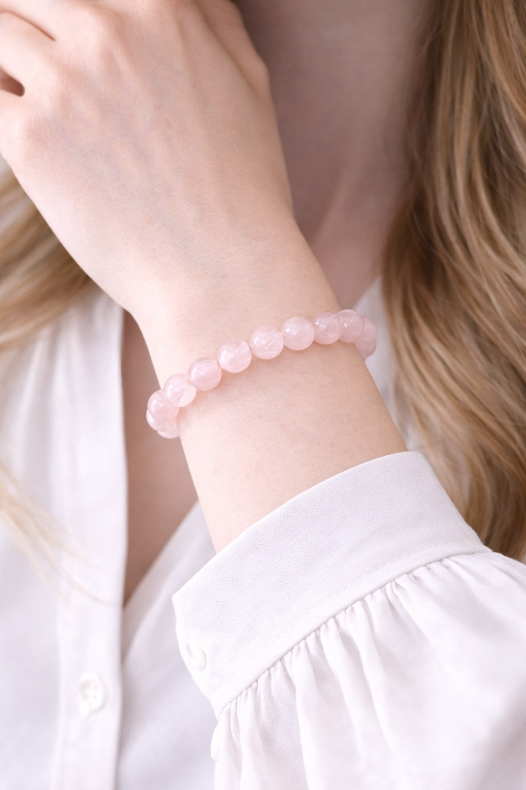 Rosenkvarts Armband - Handgjort i Sverige