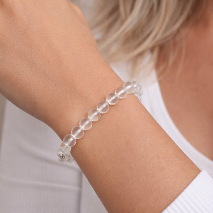 Bergskristall Armband - Handgjort i Sverige