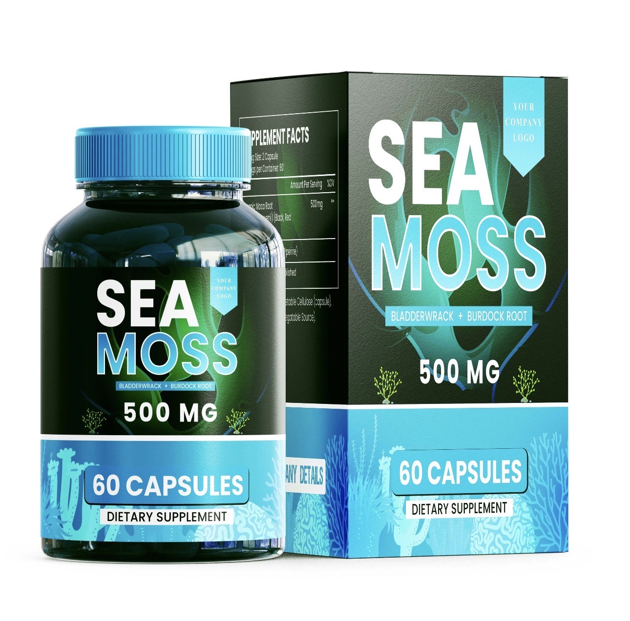 Arctic Sea Moss - Organic Bladderwrack & Burdock Root