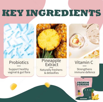 Nordic Feminine Balance Gummies - Hawaiian Pineapple