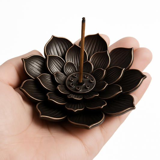 Rökelsehållare med vit bakgrund