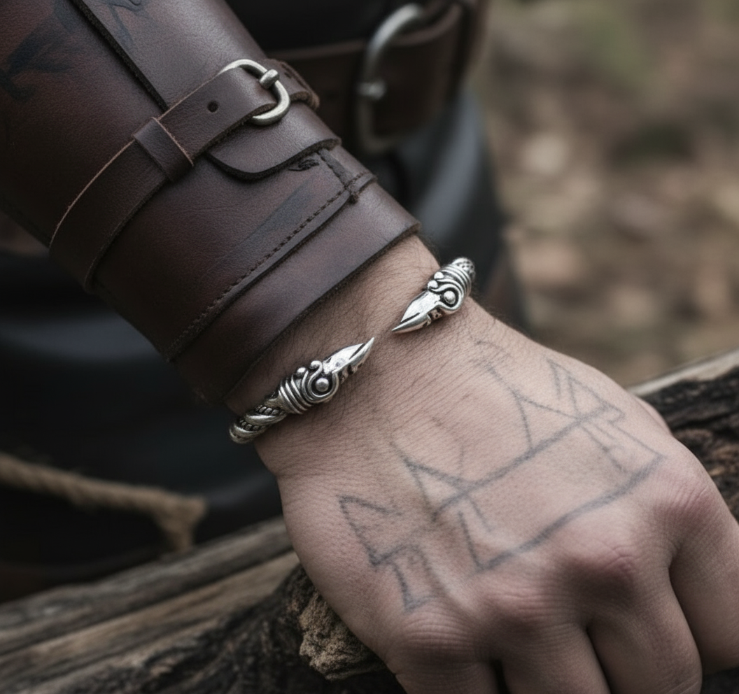 Vikingaarmring på arm